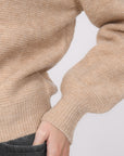 PULL COL ROND - BAMBI - CAMEL