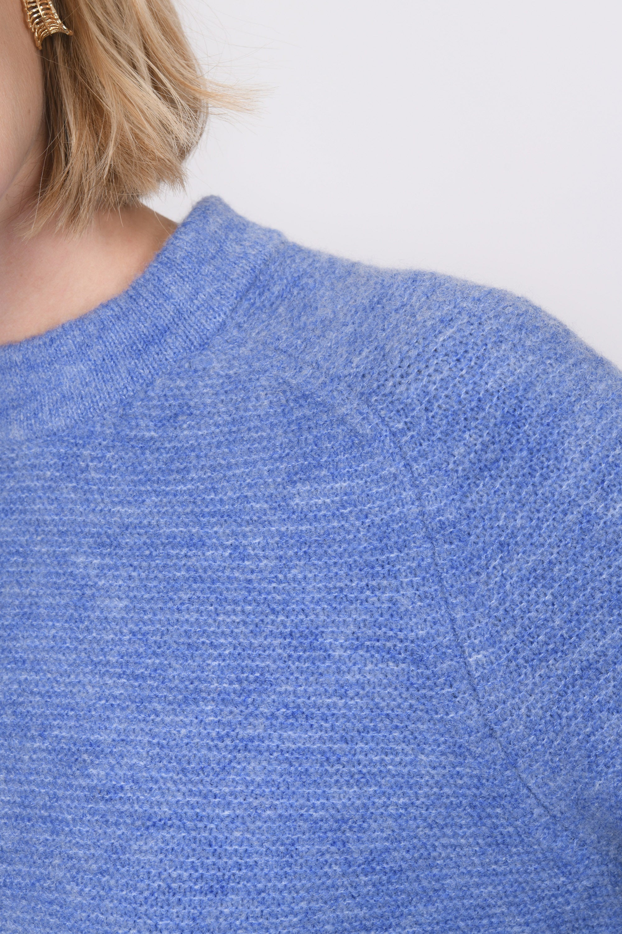 PULL COL ROND - BAMBI - PERVENCHE