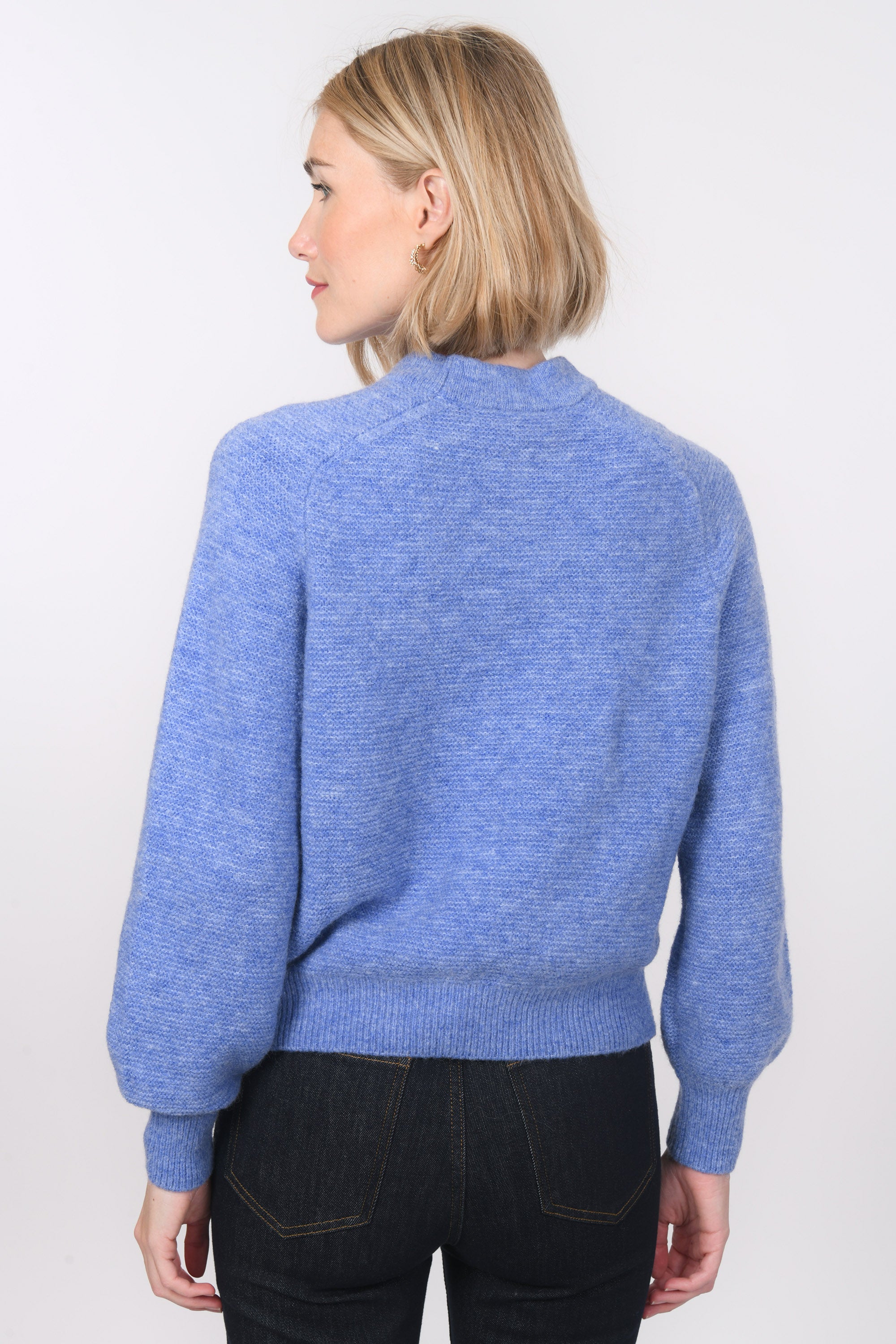 PULL COL ROND - BAMBI - PERVENCHE