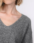 PULL COL V - BRUNO - GRIS