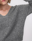PULL COL V - BRUNO - GRIS