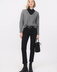 PULL COL V - BRUNO - GRIS