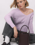 PULL COL V - BRUNO - LILAS