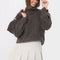 PULL COL ROULE - BRUNO - BROWN