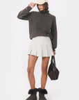 PULL COL ROULE - BRUNO - BROWN