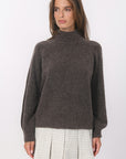 PULL COL ROULE - BRUNO - BROWN