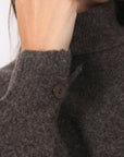 PULL COL ROULE - BRUNO - BROWN