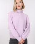 PULL COL ROULE - BRUNO - LILAS