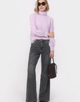 PULL COL ROULE - BRUNO - LILAS