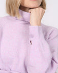 PULL COL ROULE - BRUNO - LILAS
