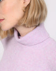PULL COL ROULE - BRUNO - LILAS