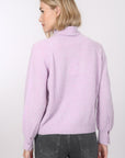 PULL COL ROULE - BRUNO - LILAS