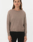 PULL BOUTONS - BELINDA - TAUPE CHINE