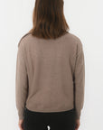 PULL BOUTONS - BELINDA - TAUPE CHINE