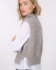 PULL SANS MANCHE - BIANCA - TAUPE