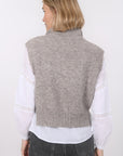 PULL SANS MANCHE - BIANCA - TAUPE