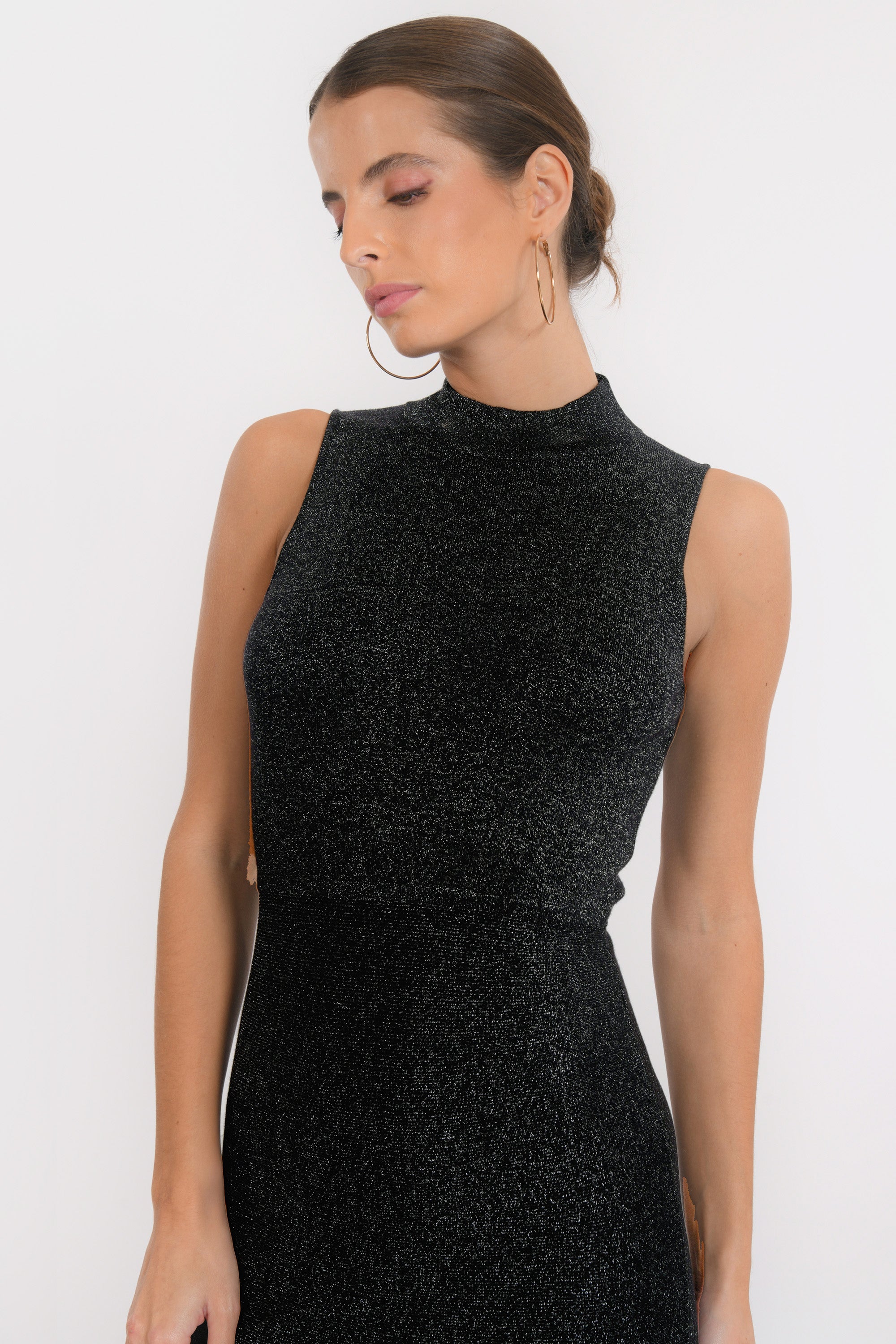 RAOBE PAILLETTEE - BERTINE - NOIR