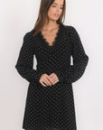 ROBE COURTE - BARNEY - NOIR