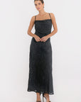 ROBE LONGUE - BAKER - NOIR