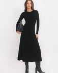 ROBE LONGUE - BERTINE - NOIR