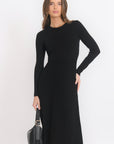 ROBE LONGUE - BERTINE - NOIR