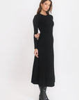 ROBE LONGUE - BERTINE - NOIR