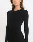 ROBE LONGUE - BERTINE - NOIR