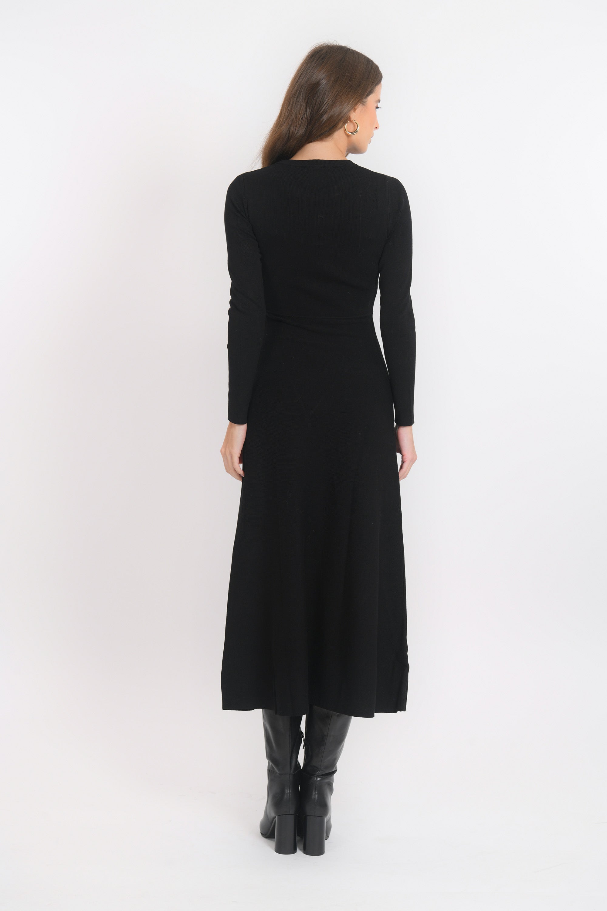 ROBE LONGUE - BERTINE - NOIR