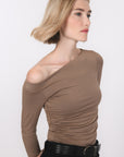 TSHIRT ASYMETRIQUE - B-ANILA - CARIBOU