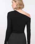 TSHIRT ASYMETRIQUE - B-ANILA - NOIR