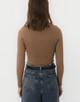 TEE-SHIRT COL CARRE - CLEMENTINE - CARIBOU
