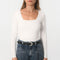 TEE-SHIRT COL CARRE - CLEMENTINE - CARIBOU
