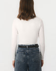 TEE-SHIRT COL CARRE - CLEMENTINE - ECRU