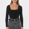 TEE-SHIRT COL CARRE - CLEMENTINE - CARIBOU