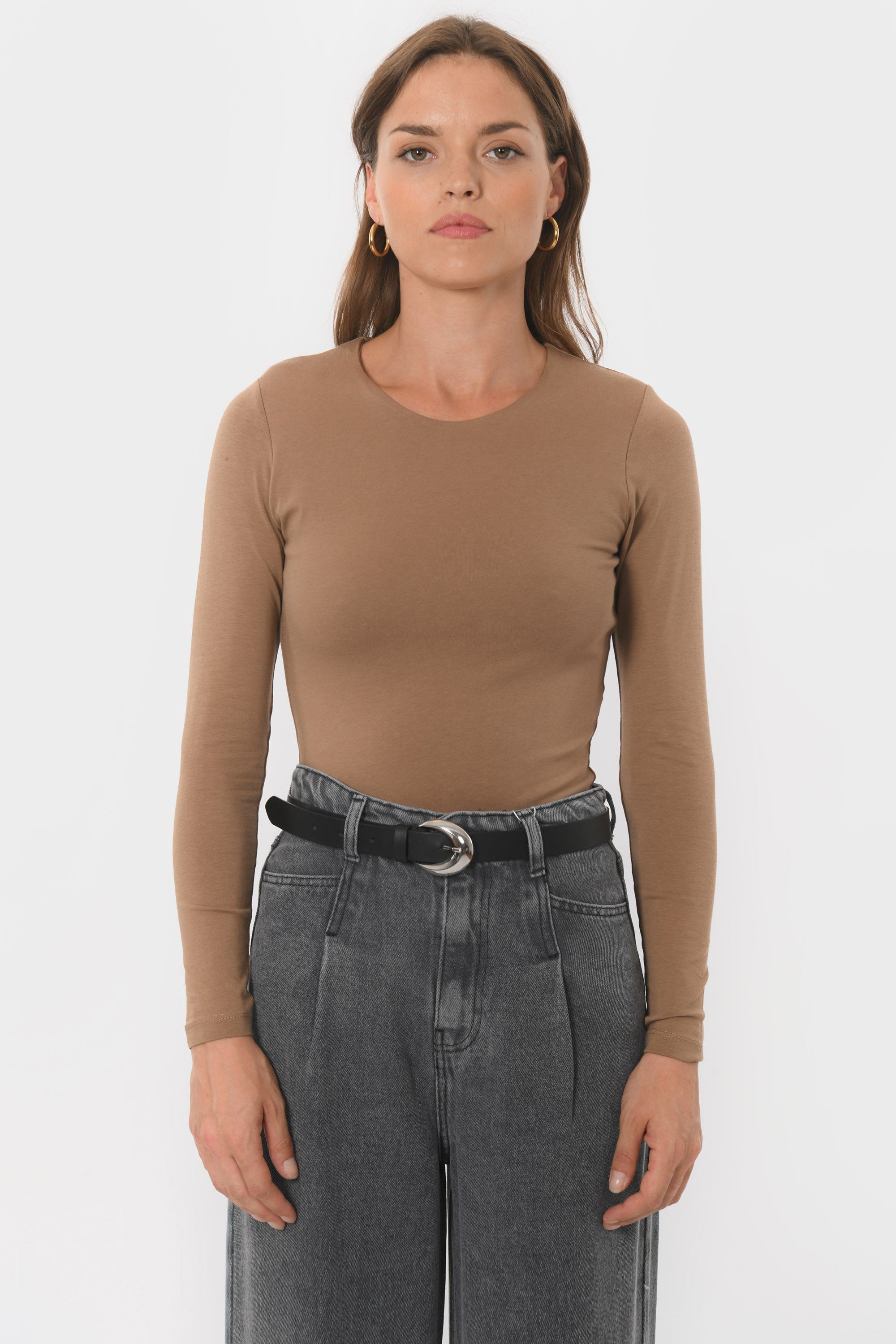 TEE-SHIRT COL ROND - BCURT - CARIBOU