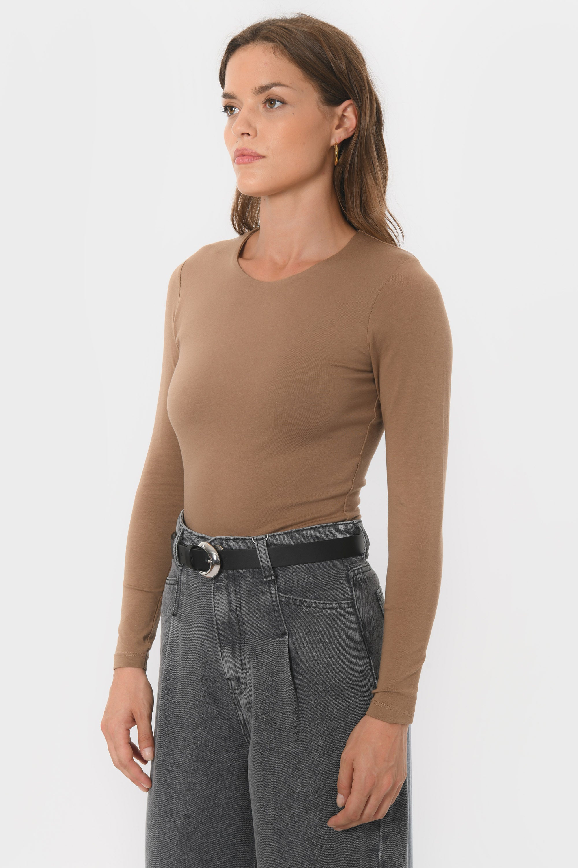 TEE-SHIRT COL ROND - BCURT - CARIBOU