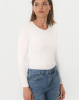 TEE-SHIRT COL ROND - BCURT - ECRU
