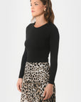 TEE-SHIRT COL ROND - BCURT - NOIR
