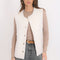 VESTE SANS MANCHE - BIRDIE - CREME