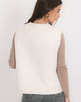 VESTE SANS MANCHE - BIRDIE - CREME