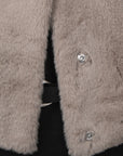 VESTE SANS MANCHE - BABEL - TAUPE