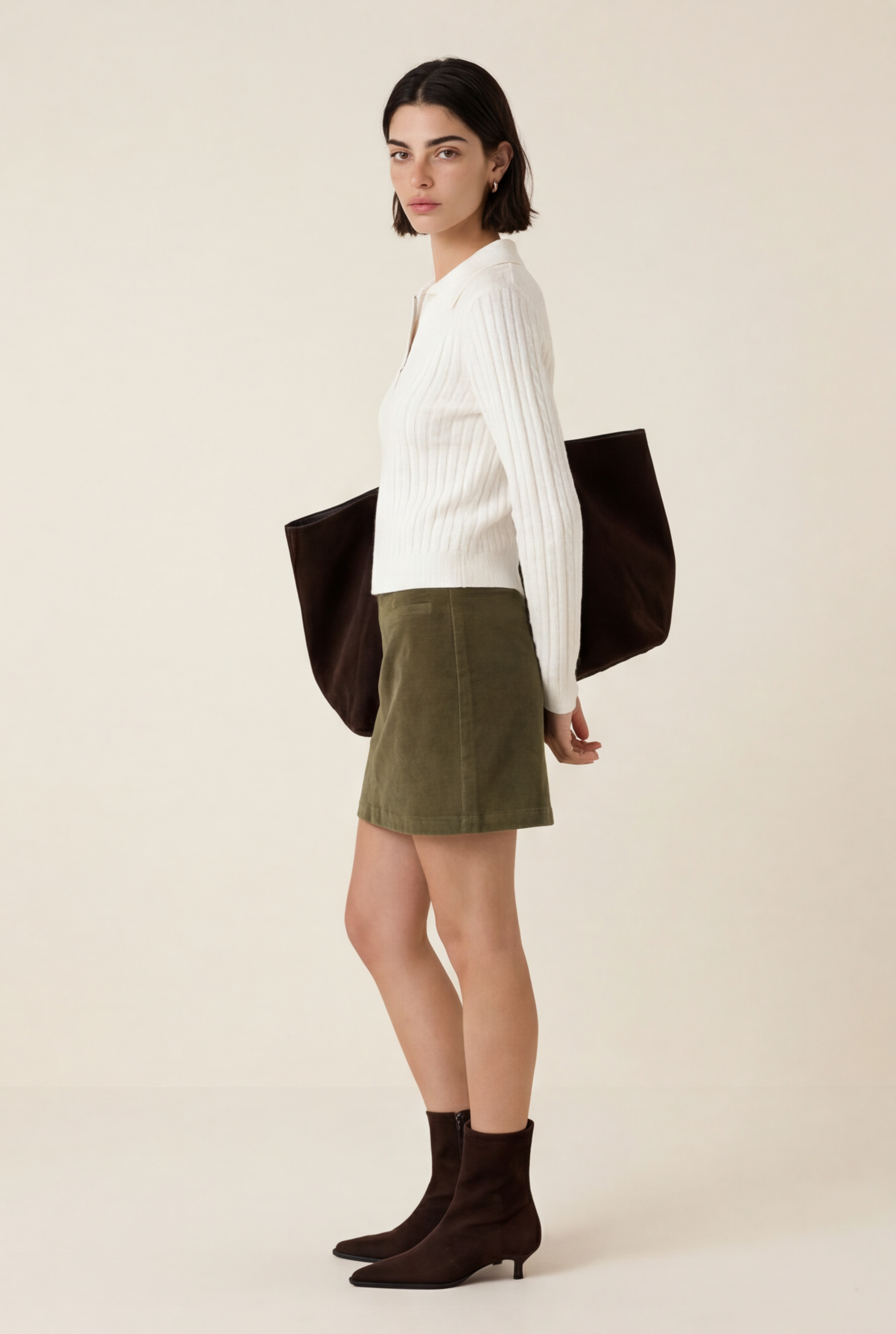 GILET TORSADE - DARI - ECRU