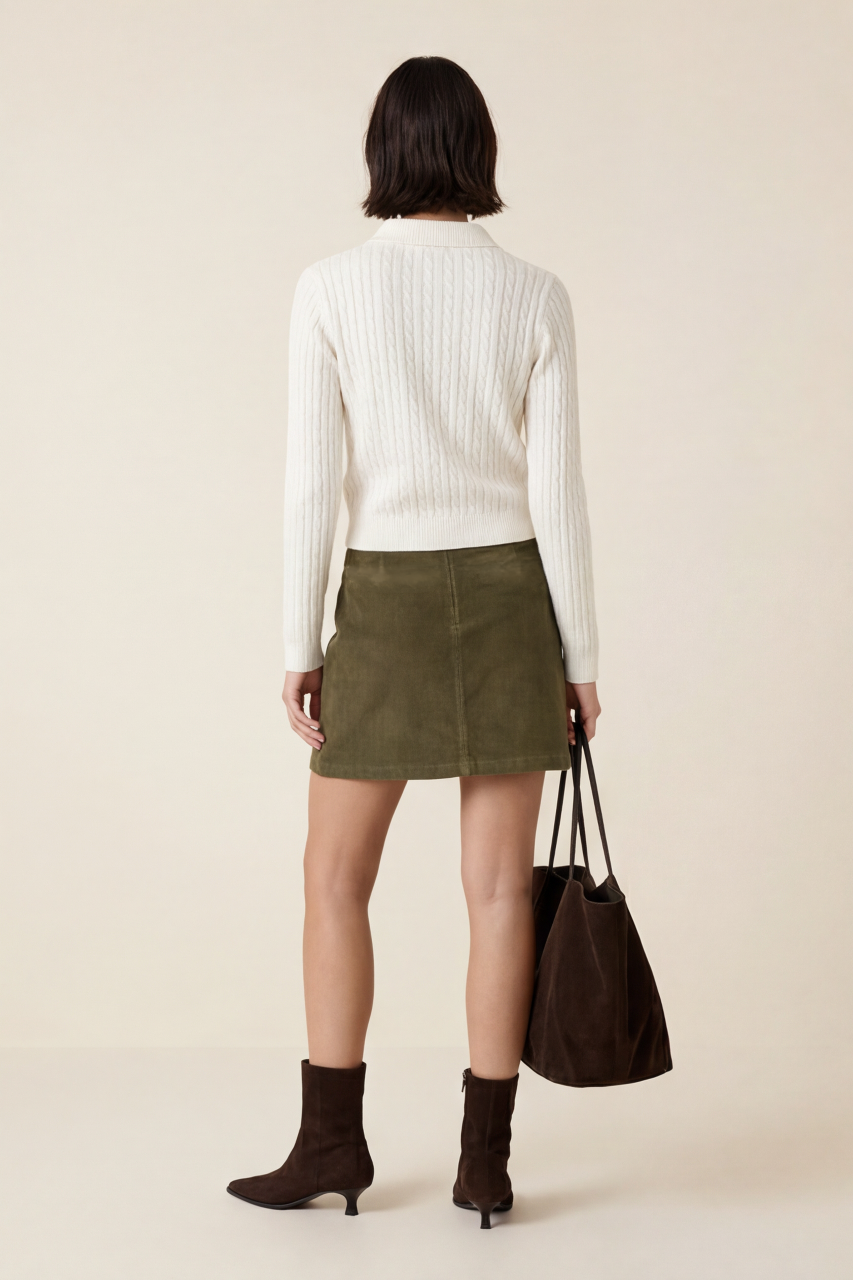 GILET TORSADE - DARI - ECRU