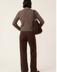 GILET TORSADE - DARI - TAUPE