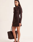 JUPE SHORT - DELLA - CHOCOLAT