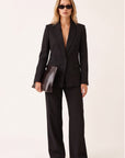 PANTALON TAILLE HAUTE - CLEO - NOIR