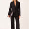 PANTALON TAILLE HAUTE - CLEO - CHOCOLAT