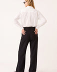 PANTALON TAILLE HAUTE - CLEO - NOIR