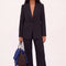 PANTALON SURPIQURE - CLEO - CHOCOLAT
