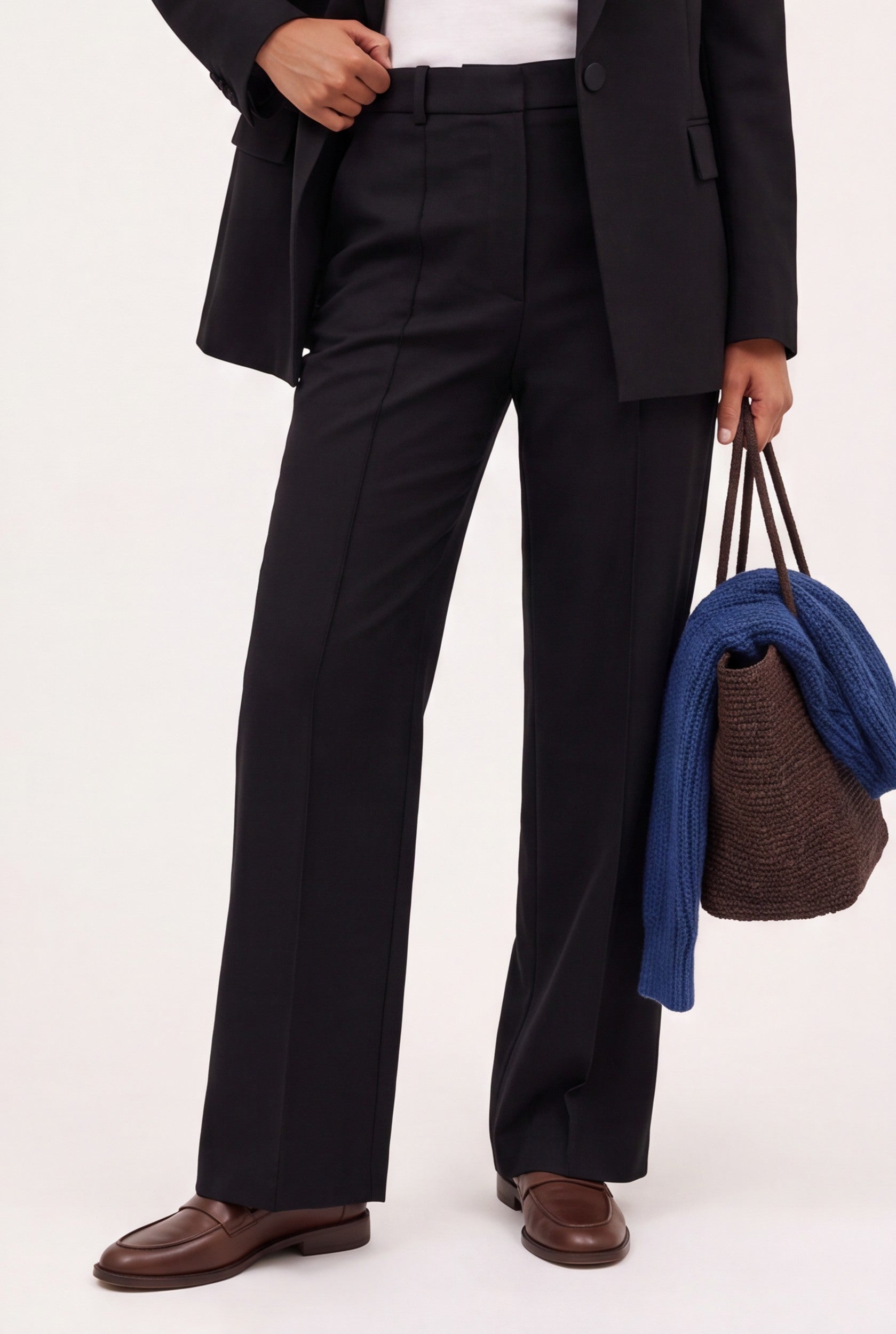 PANTALON SURPIQURE - CLEO - NOIR